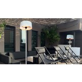 Sunred terrasverwarmer Artix Wit Staand