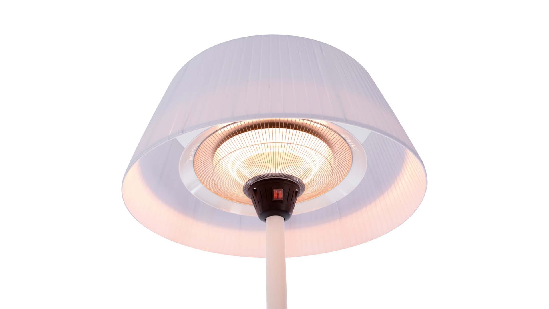 Sunred terrasverwarmer Artix Wit Staand