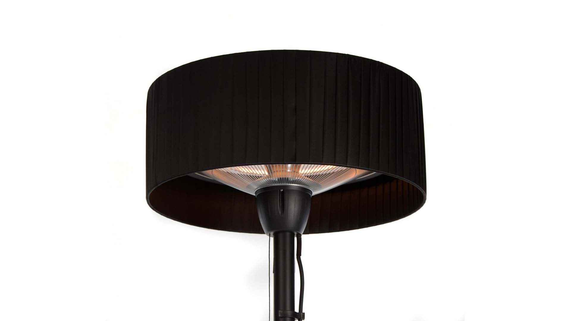 Sunred terrasverwarmer Artix Compact Zwart staand