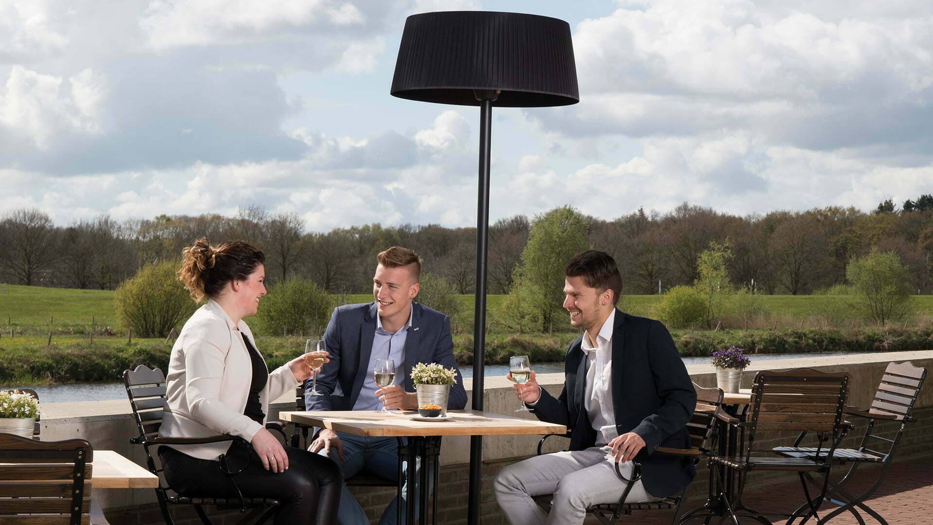 Sunred Artix Bright terrasverwarming staand - Zwart