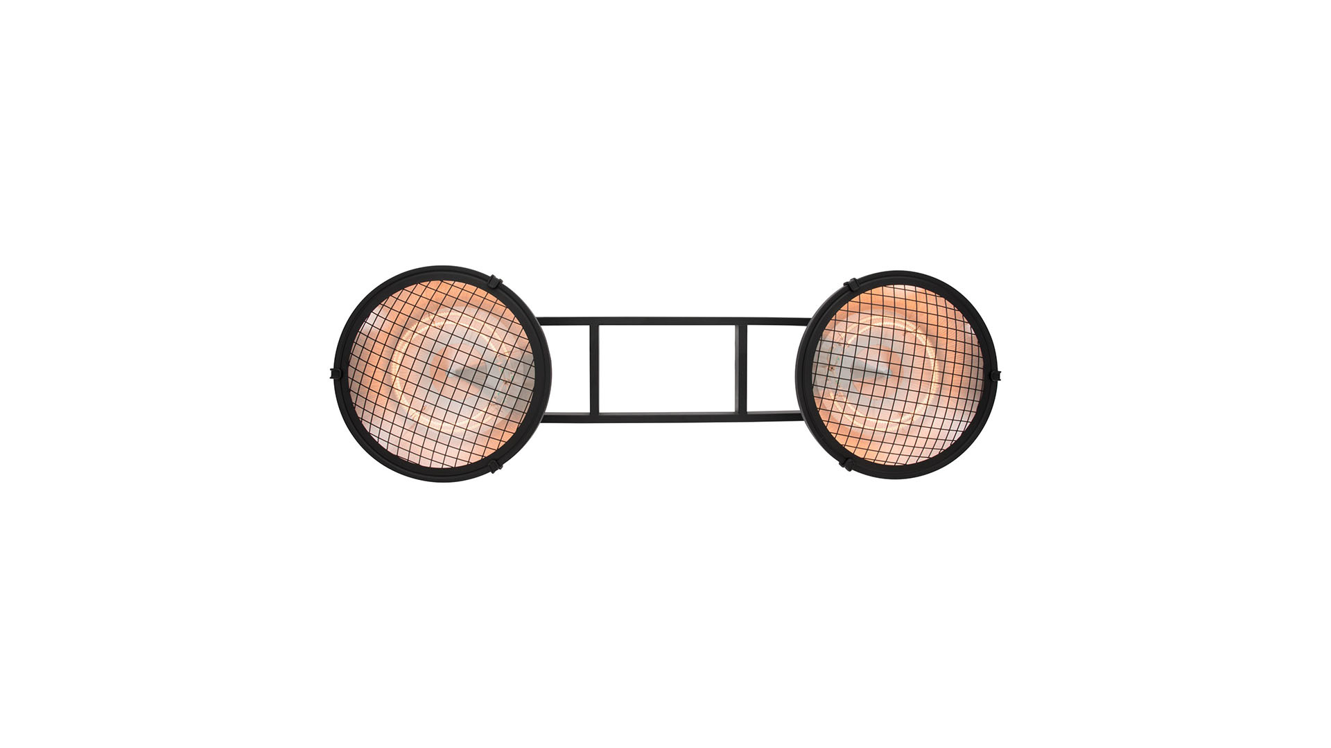 Sunred verwarmer Indus ll Bright hangend - zwart