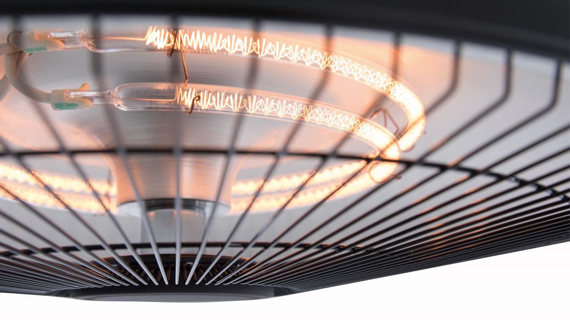 Sunred verwarmer Retro Bright hangend - zwart