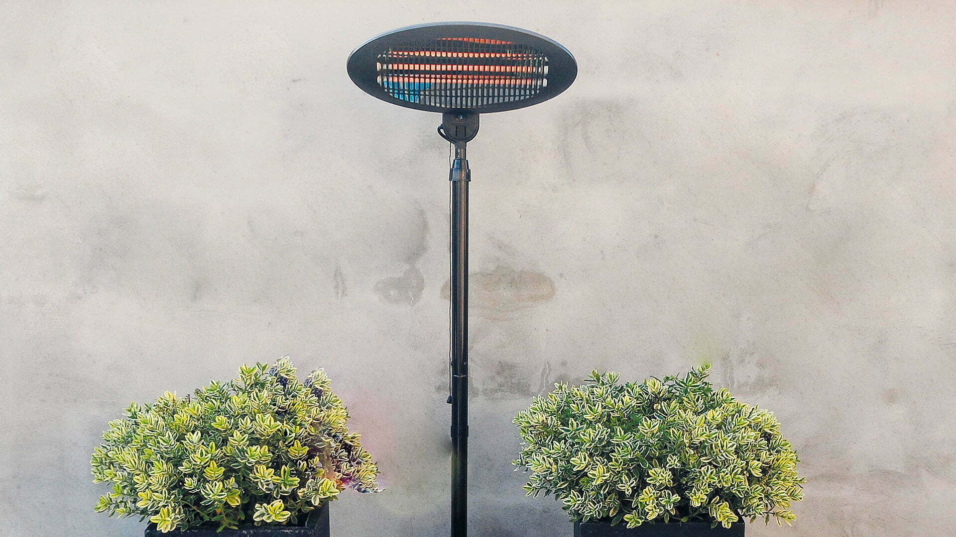 Sunred verwarmer Elektra Quartz staand - zwart