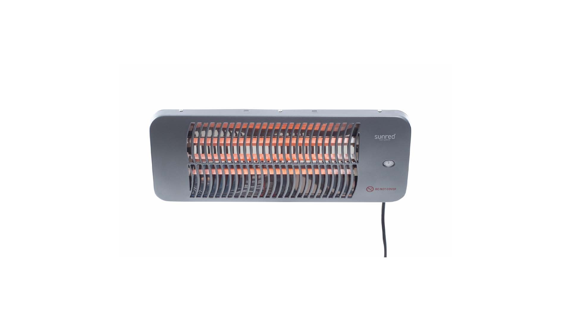 Sunred verwarmer Lugo Quartz Wall - zwart