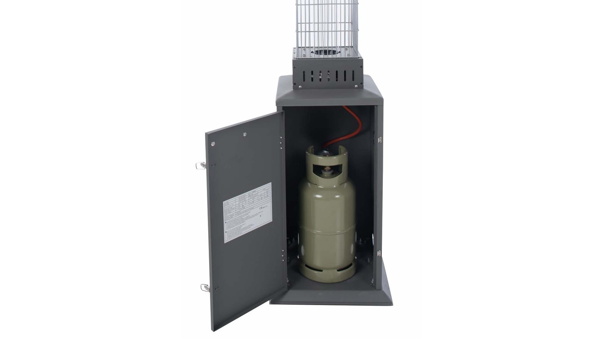 Sunred verwarmer Atria Gas Flame - grijs