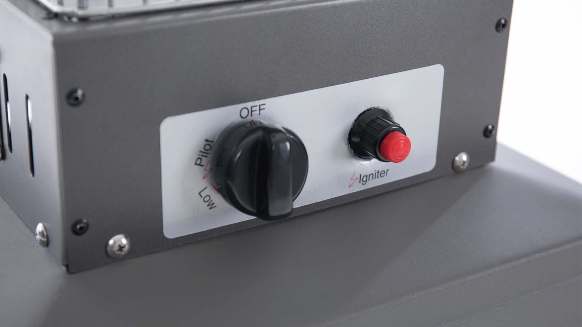 Sunred verwarmer Atria Gas Flame - grijs