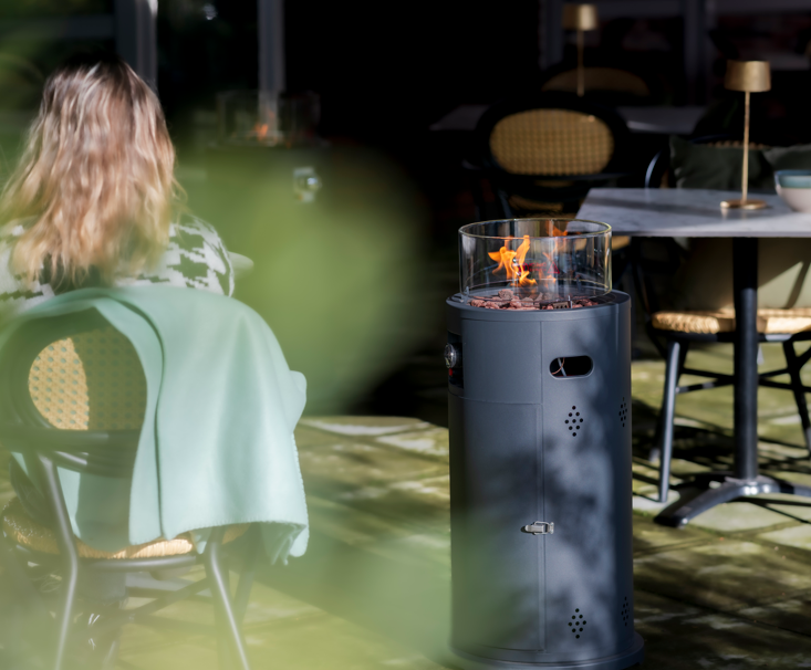 Sunred verwarmer Bogo Gas Flame Tafel - Grijs