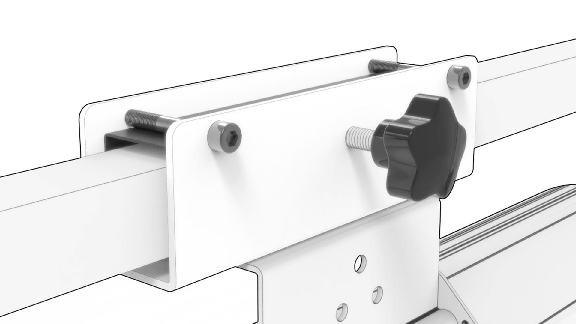 Sunred Universal beugel/parasol mount - zwart