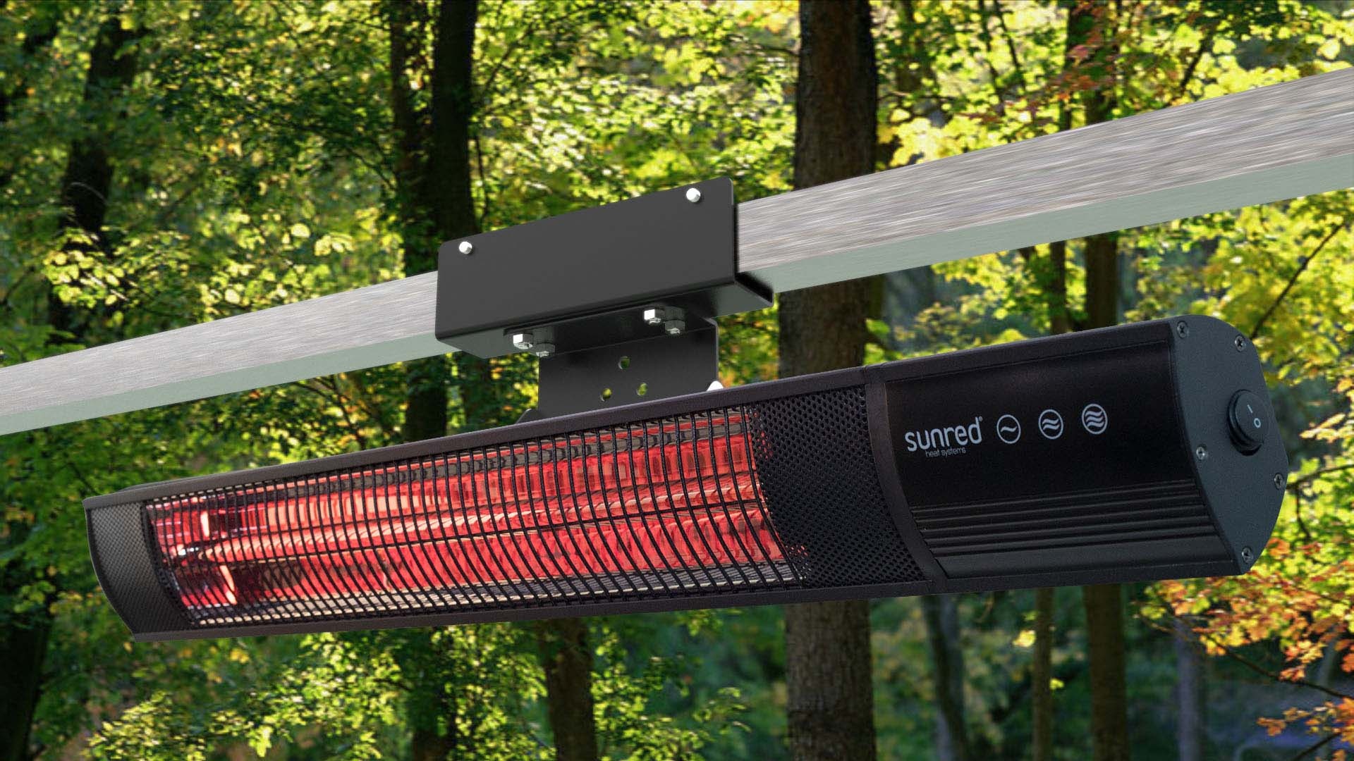 Sunred Universal beugel/parasol mount - zwart