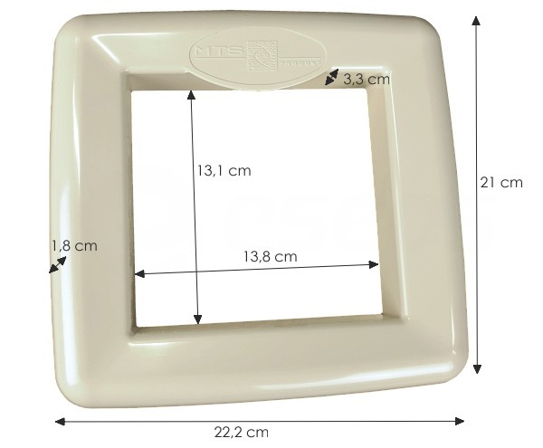 MTS V10 Skimmer Sierlijst in ABS - Creme