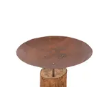 Redfire handmade vuur pit logger houten basis