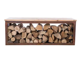 Redfire handmade houten opbergbank Tyr 120 cm