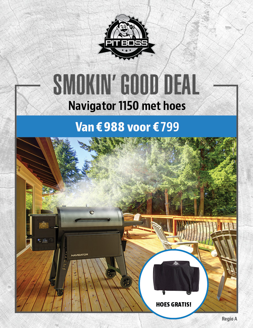 Pit Boss Navigator 1150 | Pellet BBQ en rookoven