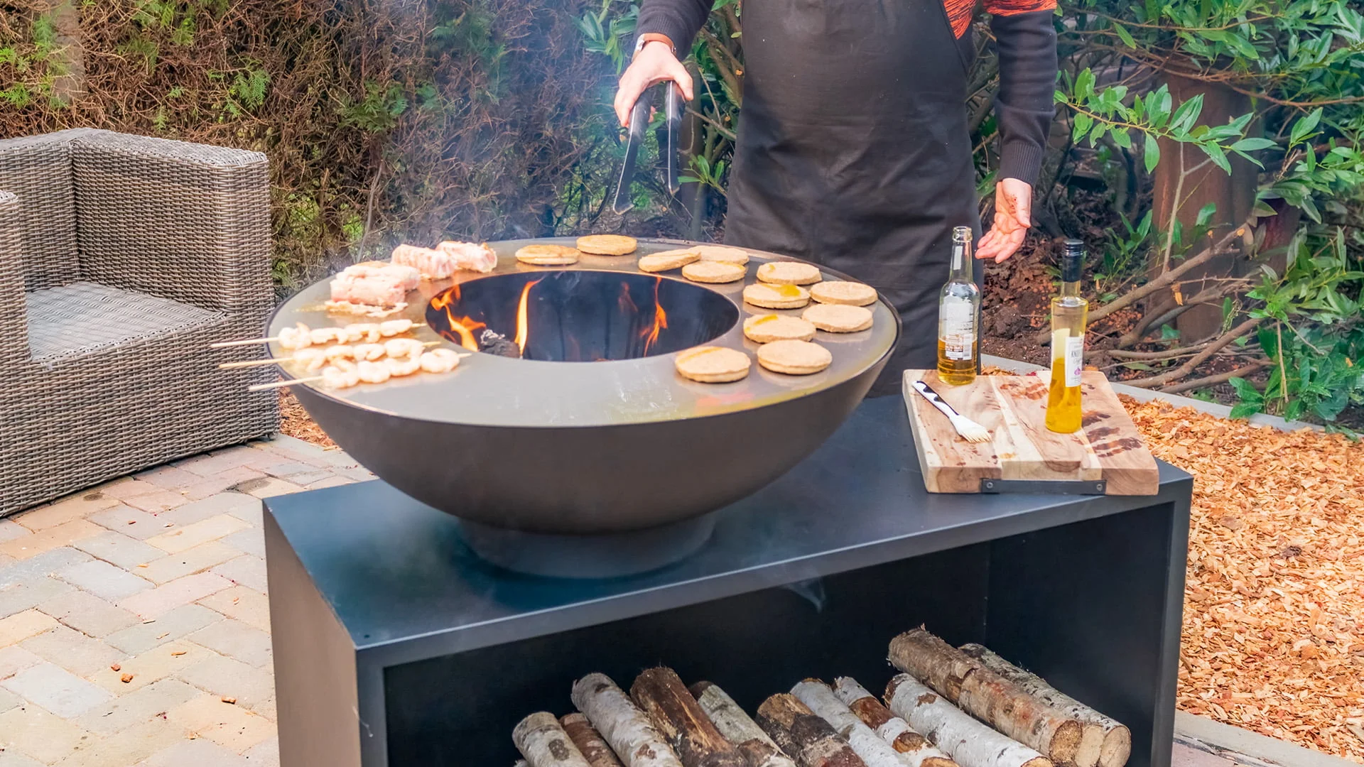 RedFire Vuurschaal / BBQ Onyx tafel