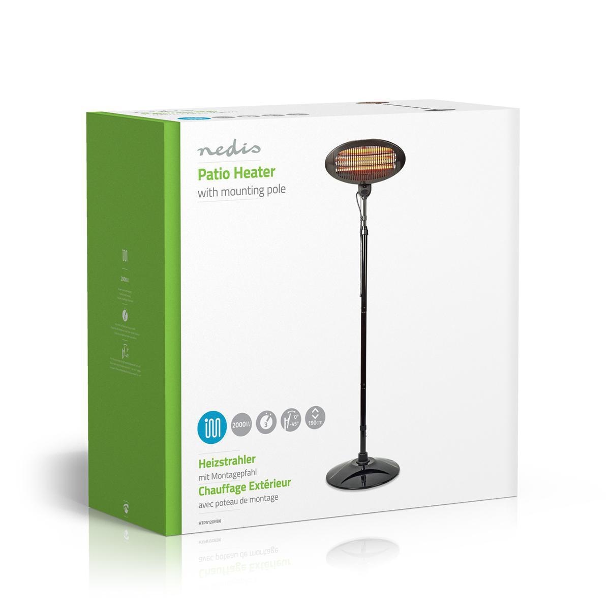 Nedis Patio verwarmer inclusief bevestigingspaal