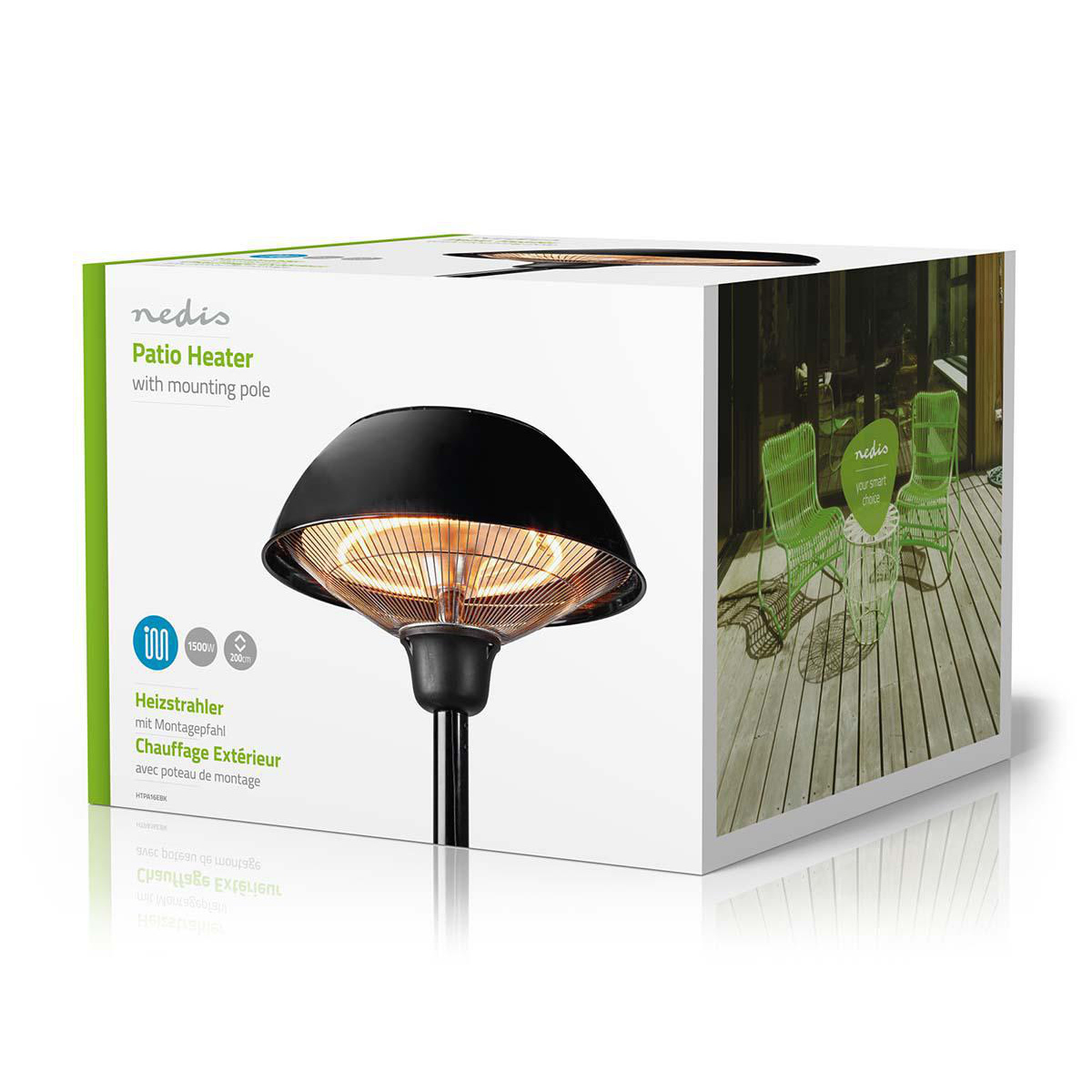 Nedis Patio verwarmer met omvalpreventie