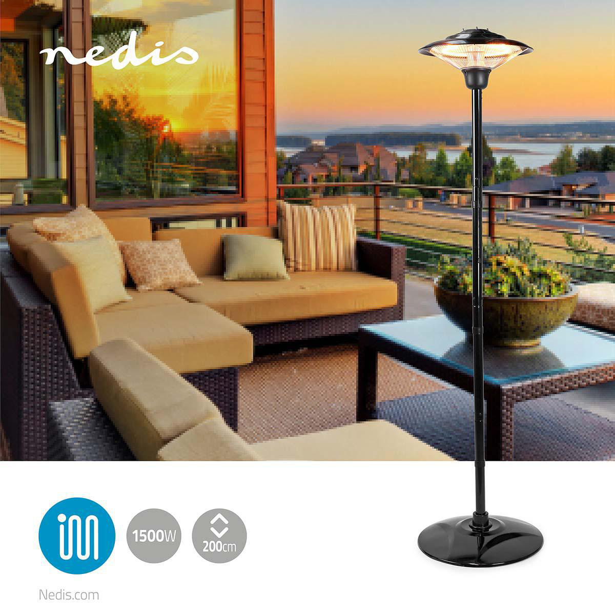 Nedis Patio verwarmer met omvalschakelaar