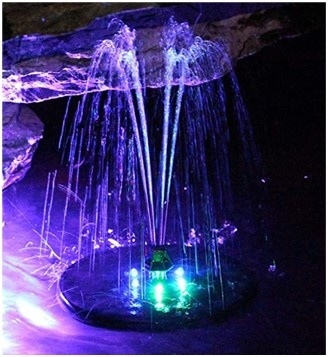 Heissner solar fontein set rgb led 150 ltr/u