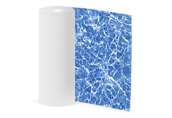 Elbe zwembadfolie SUPRA bedrukte mozaïek blauw