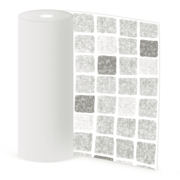 Elbe zwembadfolie SUPRA bedrukte mozaïek grijs