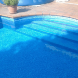 Elbe zwembadfolie SUPRA bedrukte mozaïek blauw