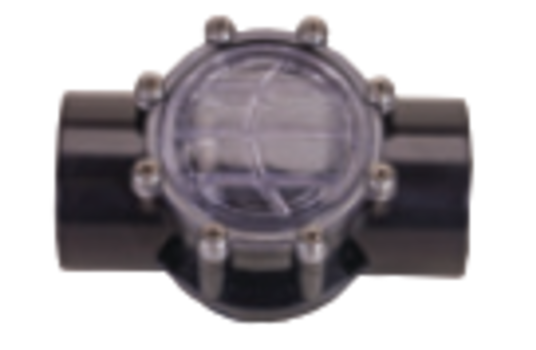 Waterco terugslagklep 2 x 63mm te lijmen met controle zicht