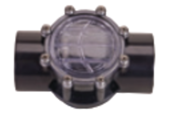 Waterco terugslagklep 2 x 63mm te lijmen met controle zicht