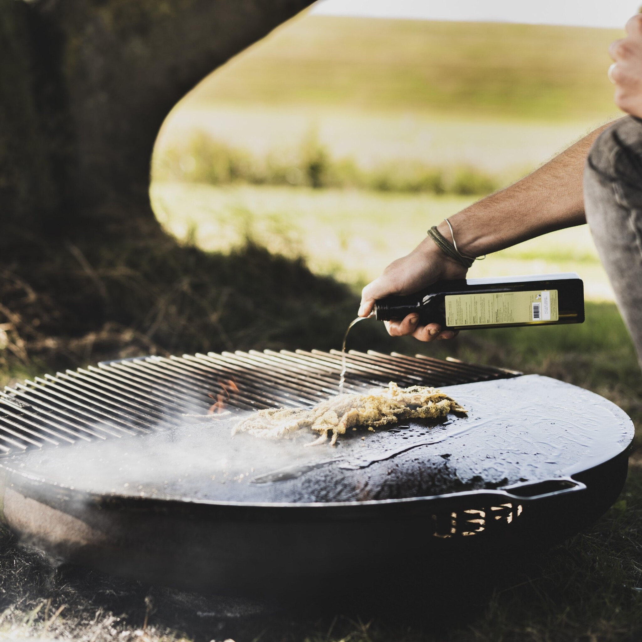 Bonfue Bongrill - Rond Grill rooster halve cirkel