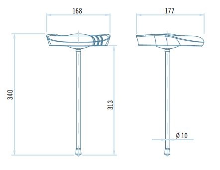 Astral Shark Thermometer analoog