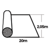 Alkorplan gewapende folie Natural Pool