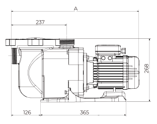 Pentair superflo single speed pomp