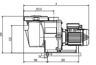 Pentair Whisperflo single speed pomp