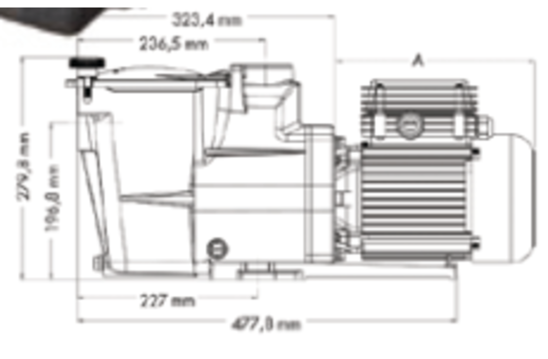 Hayward Super Pump single speed pomp