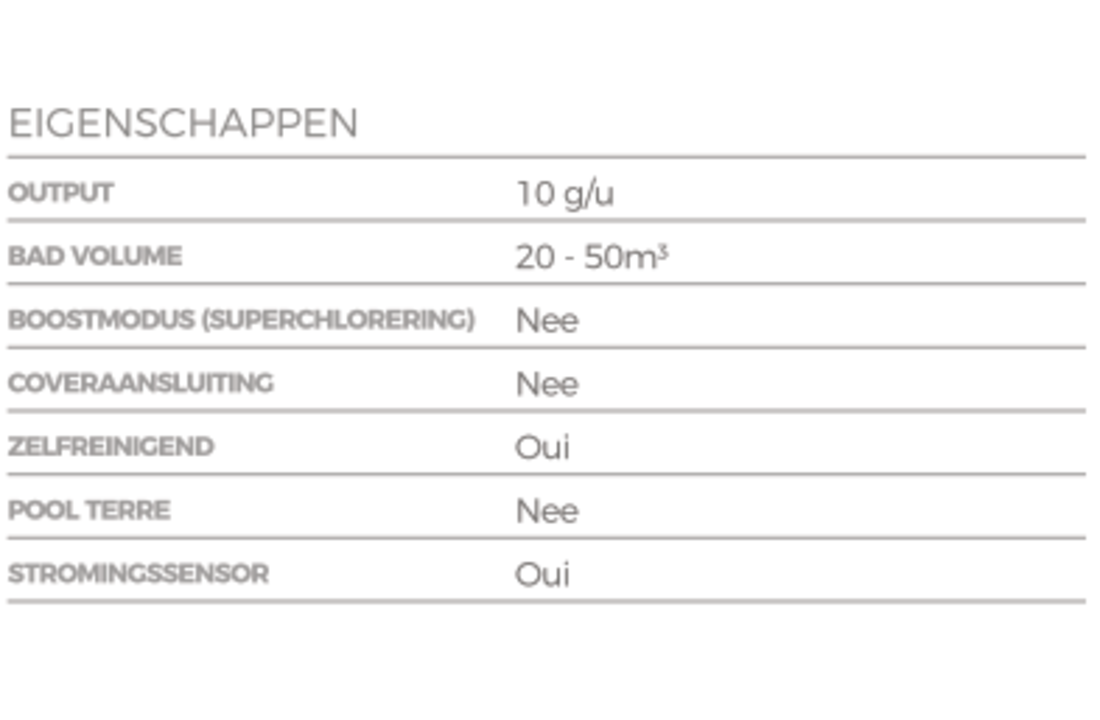 Poolstyle SSC Nano Salt zoutelektrolyse apparaat (10g/u - 50m³)