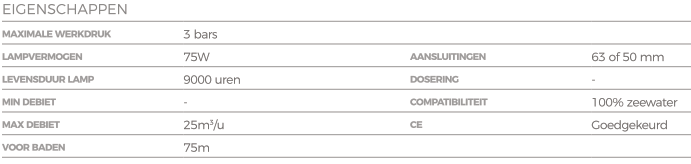 Poolstyle NanoTech UV-C desinfectielamp