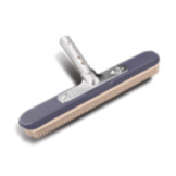 Poolstyle rubber haar borstel met aluminium handvat