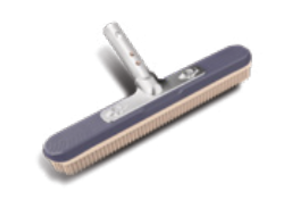 Poolstyle rubber haar borstel met aluminium handvat