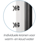 CRM douche Zonne-energie wit