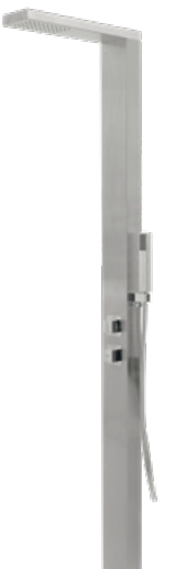 CRM douche standaard RVS