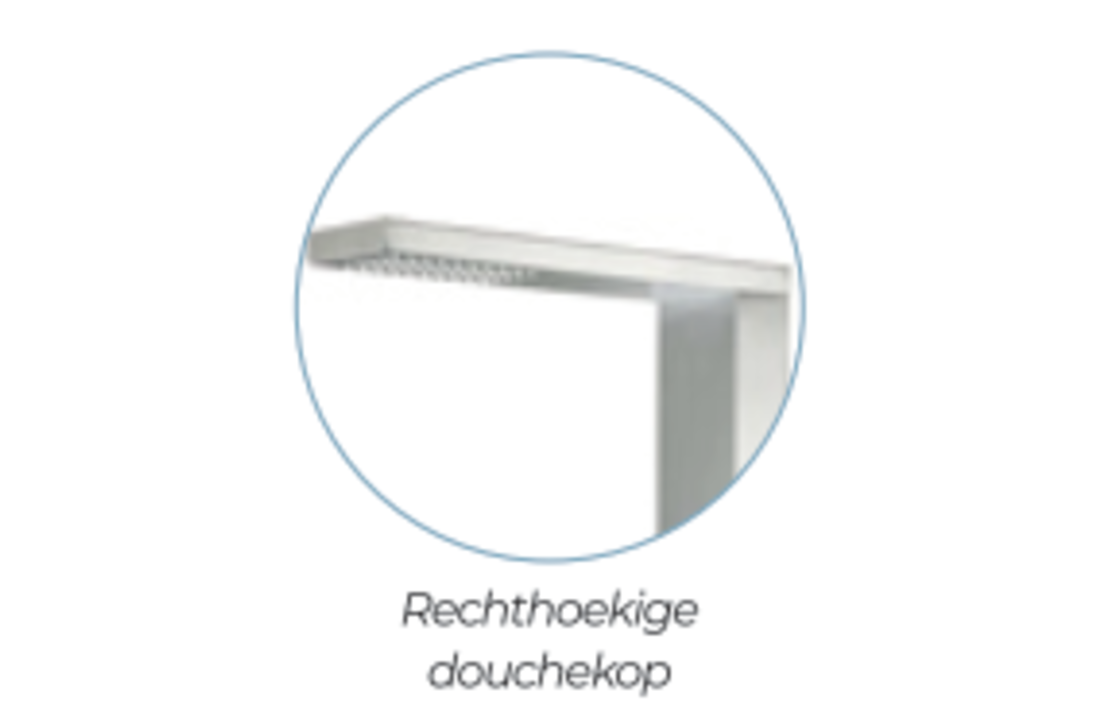 CRM douche standaard RVS