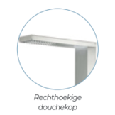 CRM douche standaard RVS