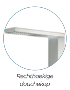 CRM douche standaard RVS