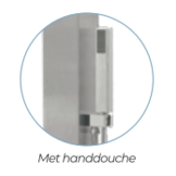 CRM douche standaard RVS