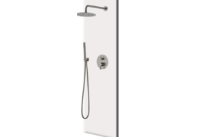 CRM wandmontage douche zwart