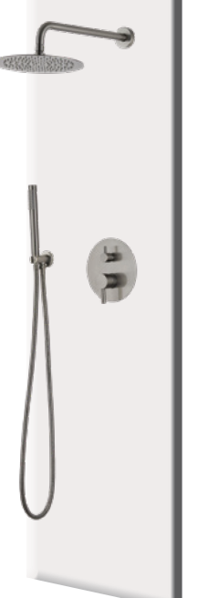 CRM wandmontage douche zwart