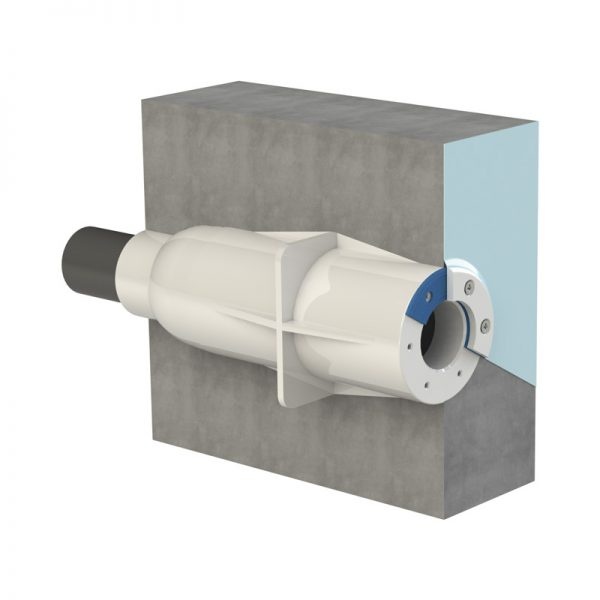 Duravision Vision wanddoorvoer LED 1½” binnendraad voor folie- en betonbaden