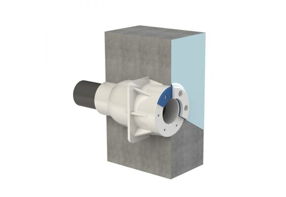 Duravision Vision wanddoorvoer kort LED 1½” binnendraad voor folie- en betonbaden