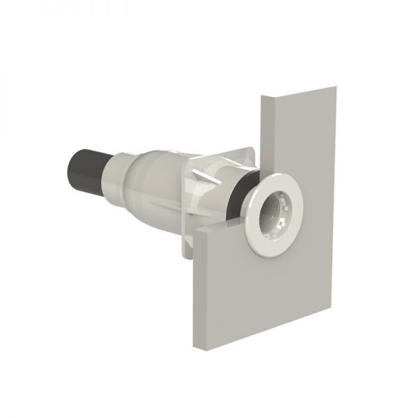 Duravision Vision wanddoorvoer LED 1½” binnendraad voor folie-, beton- en prefabbaden