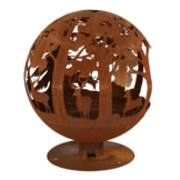 Fancy Flames Roest Vuurbal Lasercut Ø 58 cm