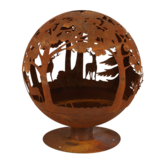 Fancy Flames Roest Vuurbal Lasercut Ø 58 cm